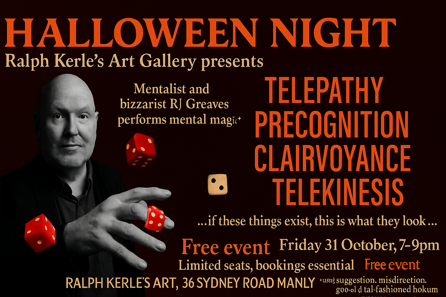 Art Aperitifs Presents: Strange A.F. - An Evening of Mental Magic with RJ Greaves