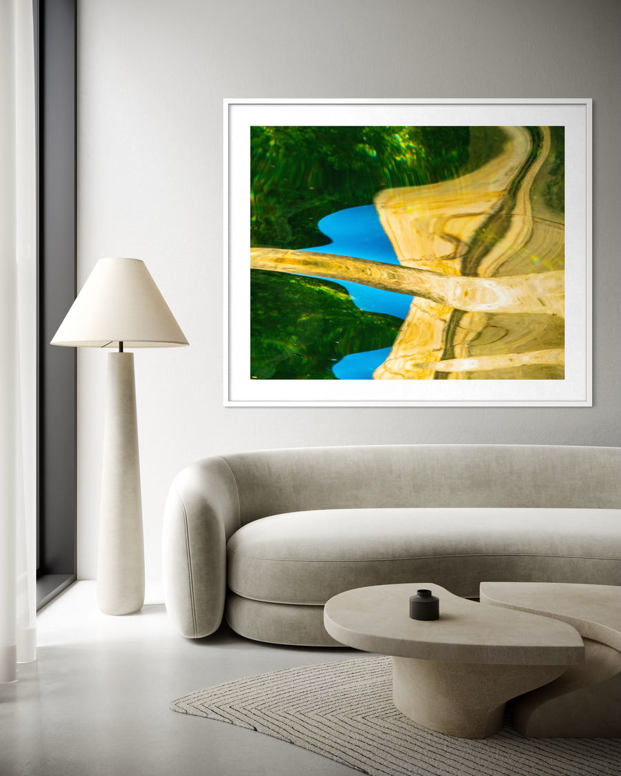 Nature's Infrastructure by Ralph Kerle displayed in modern interior setting