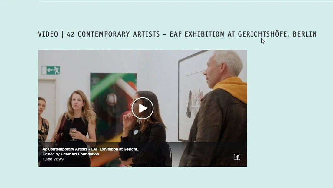 Enter Art Foundation, Berlin Germany Exhibition video