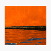 Orange Water - Aerial & Earth artwork by Ralph Kerle, warm composition
