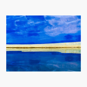 Unfinished Surface: Blue - Coastal & Ocean artwork by Ralph Kerle, cool composition