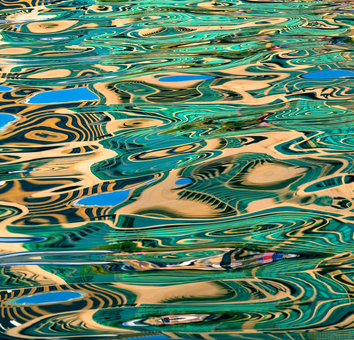 Gaugin's Desert Ebru 1 artwork by Ralph Kerle