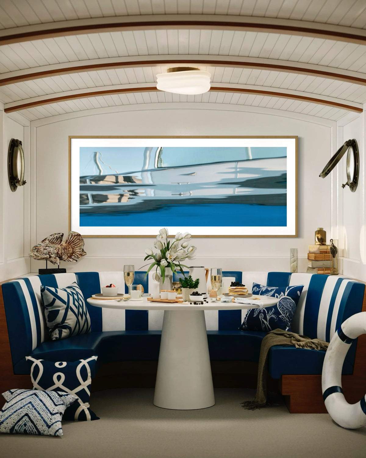 Over the Side by Ralph Kerle displayed in modern interior setting