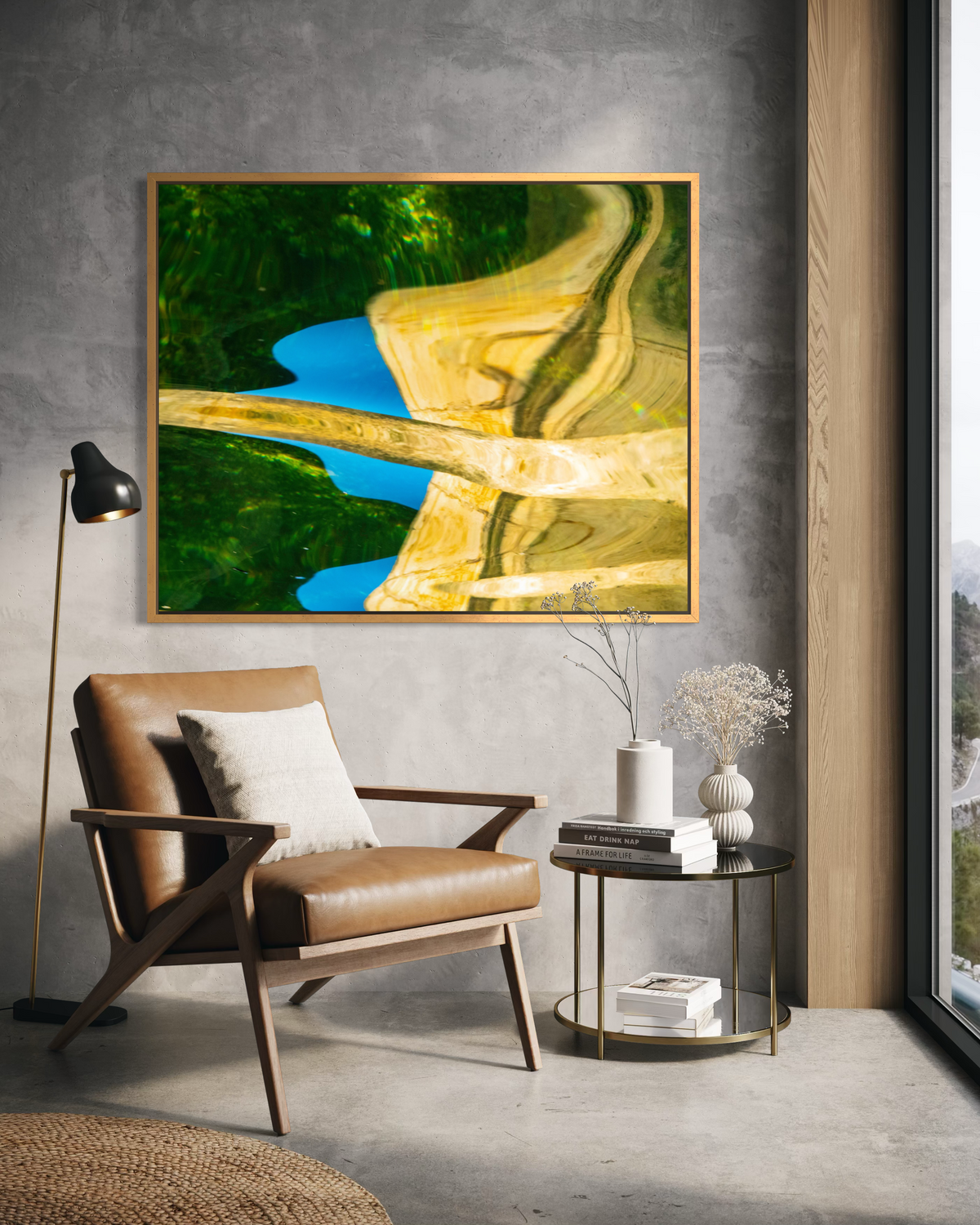 Nature's Infrastructure by Ralph Kerle - forest green water reflection