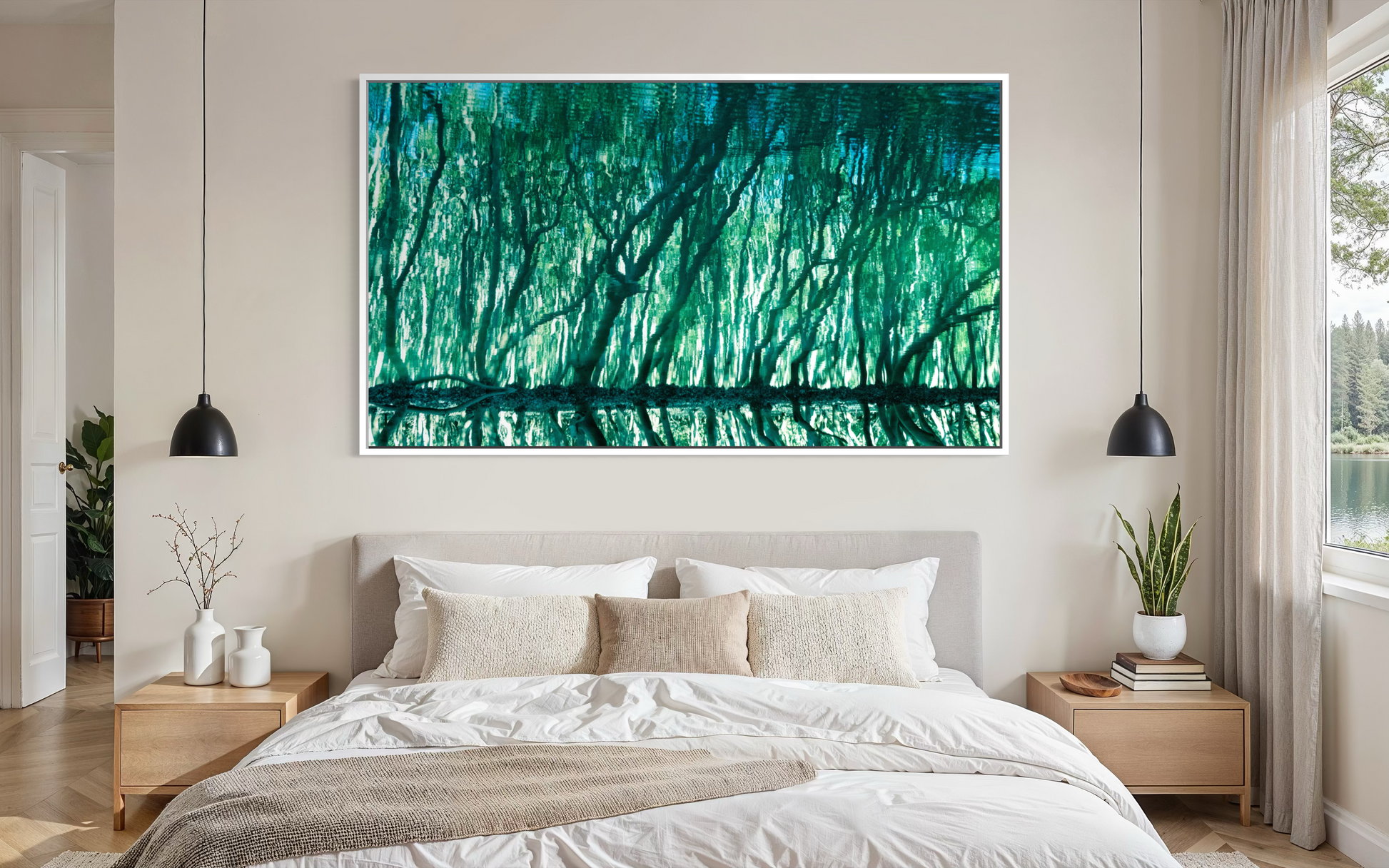 Treecolour by Ralph Kerle displayed in situ, view 2.