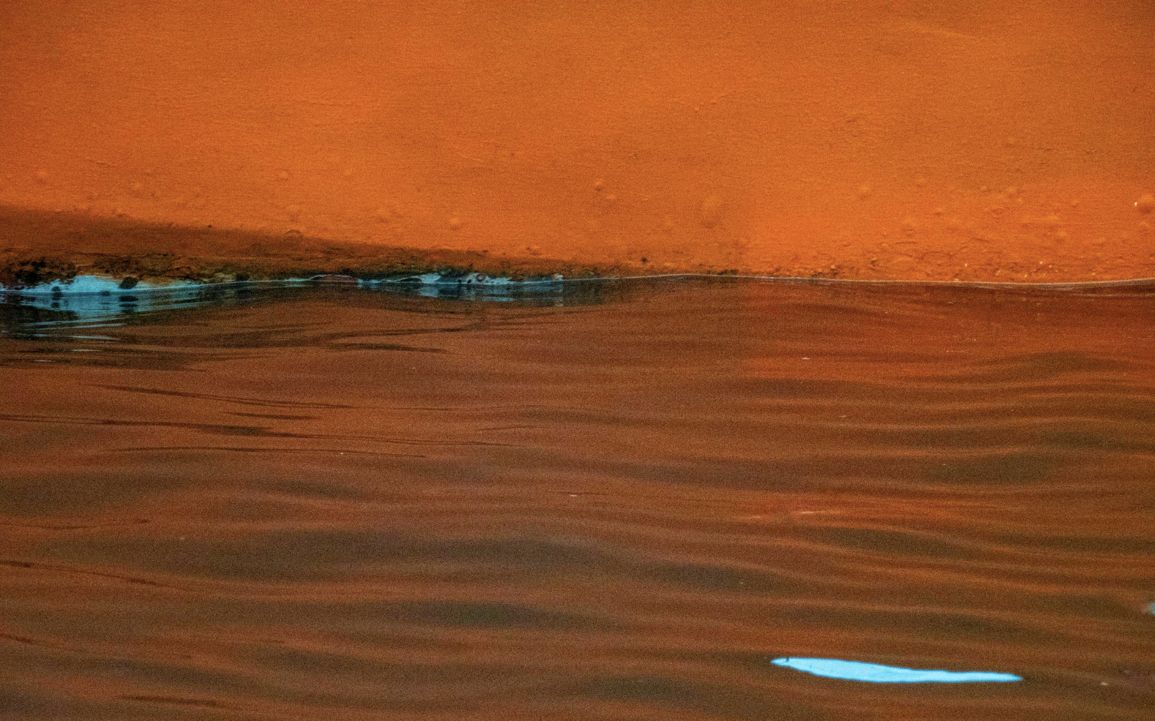 Wet sand with ripples on a beach