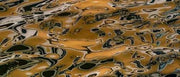 Orange and Black on Water Landscape - Urban Reflections artwork by Ralph Kerle, warm composition
