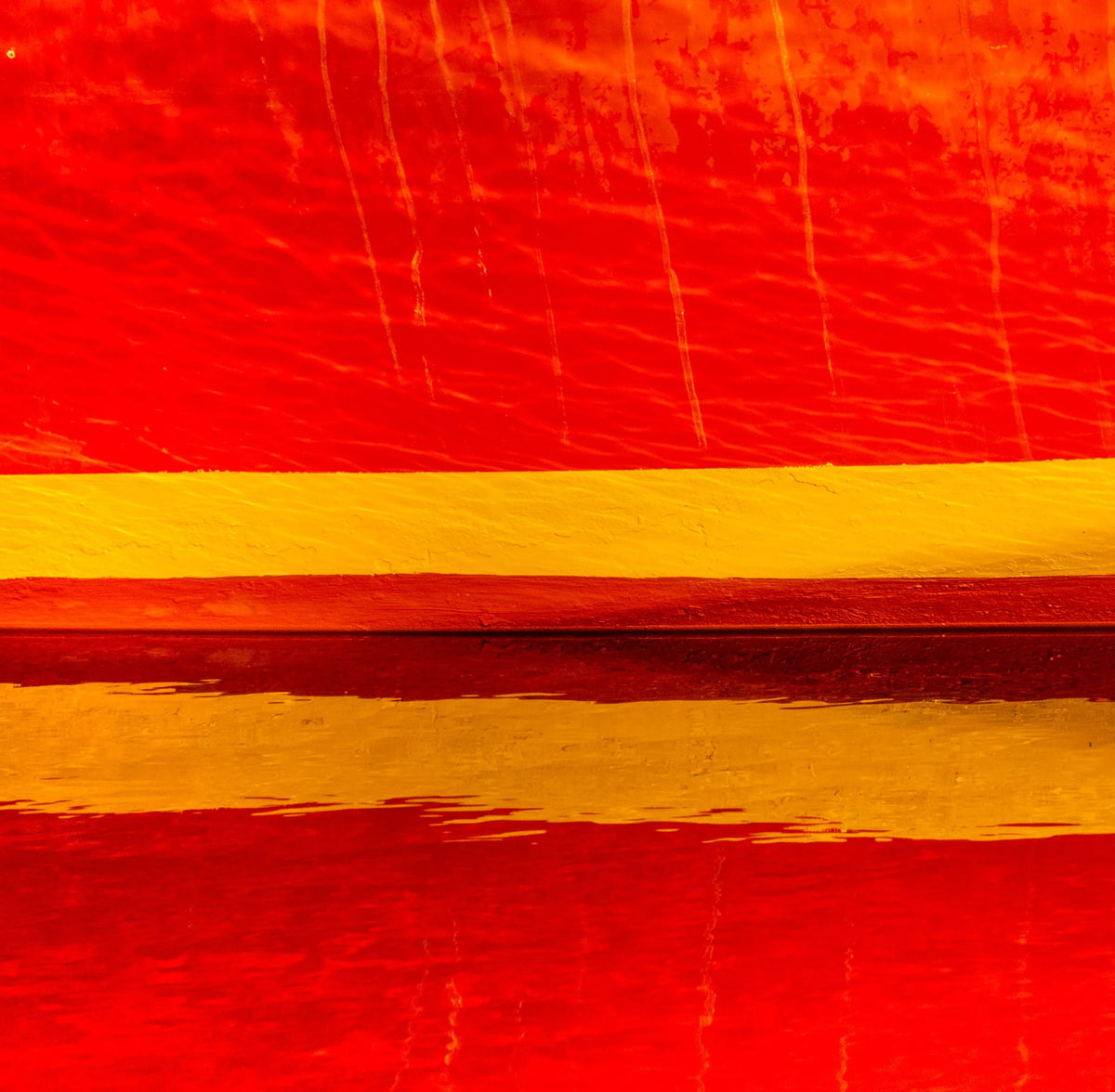 Red Yellow Water by Ralph Kerle - signed limited edition fine art print, warm red and yellow abstract colour field
