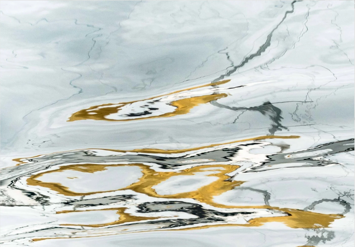Yellow Dance Notation 3 by Ralph Kerle - in-context installation view