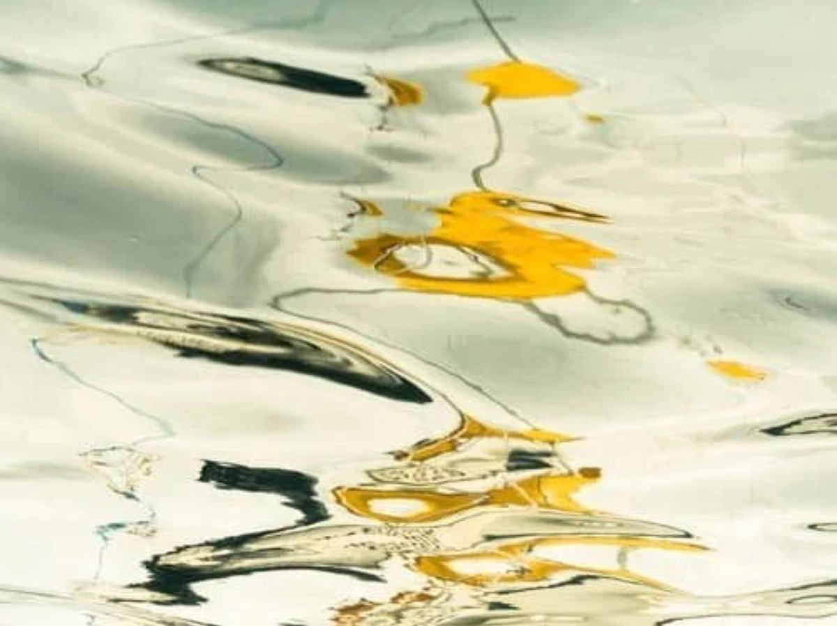 Yellow Dance Notation 2 by Ralph Kerle - in-context installation view