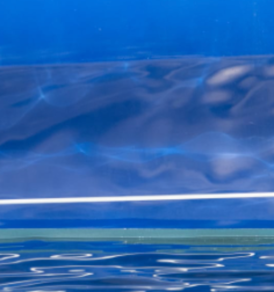 Blue on the Move by Ralph Kerle displayed in modern interior setting