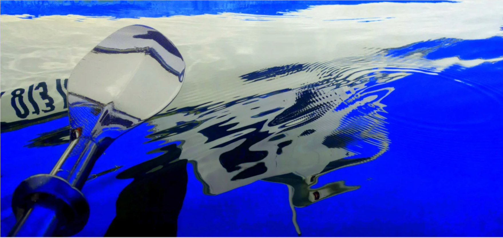 Paddle on Blue Water