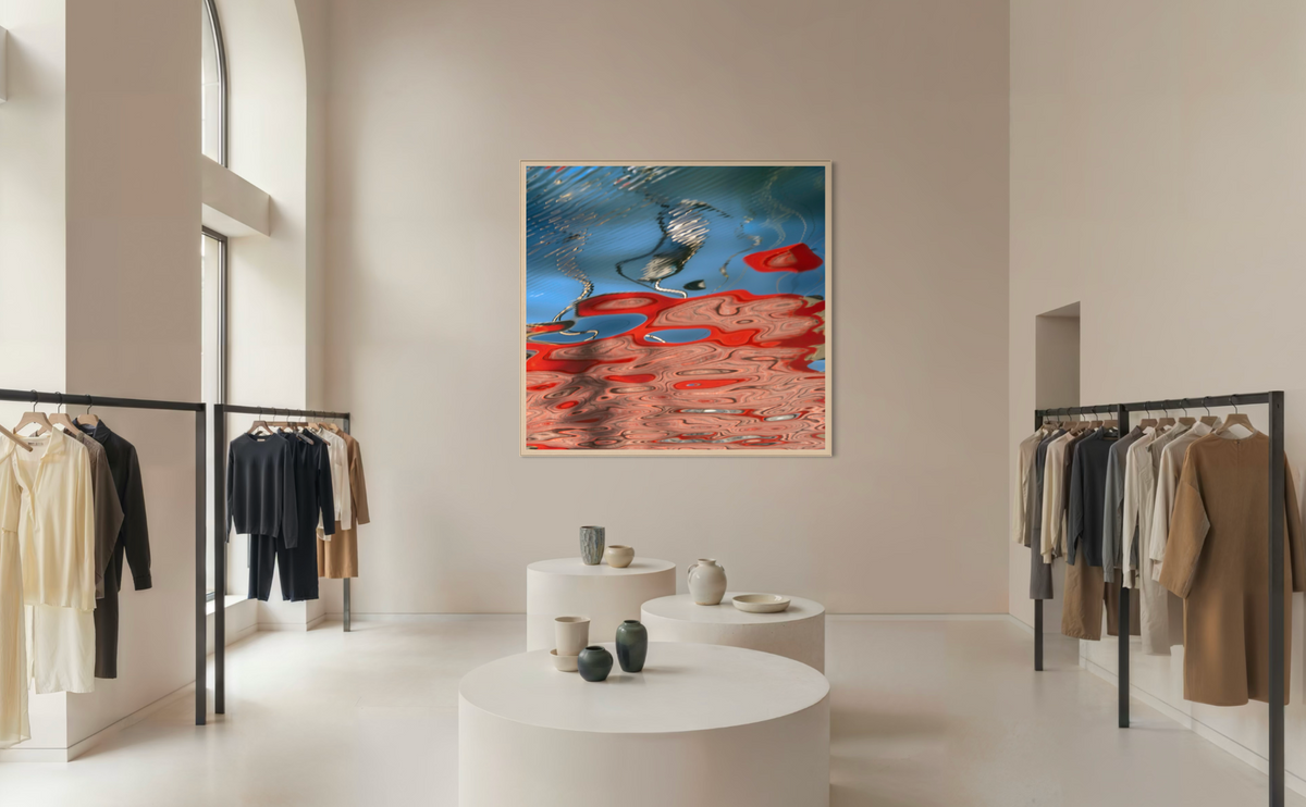 Sea Parrish by Ralph Kerle displayed in modern interior setting