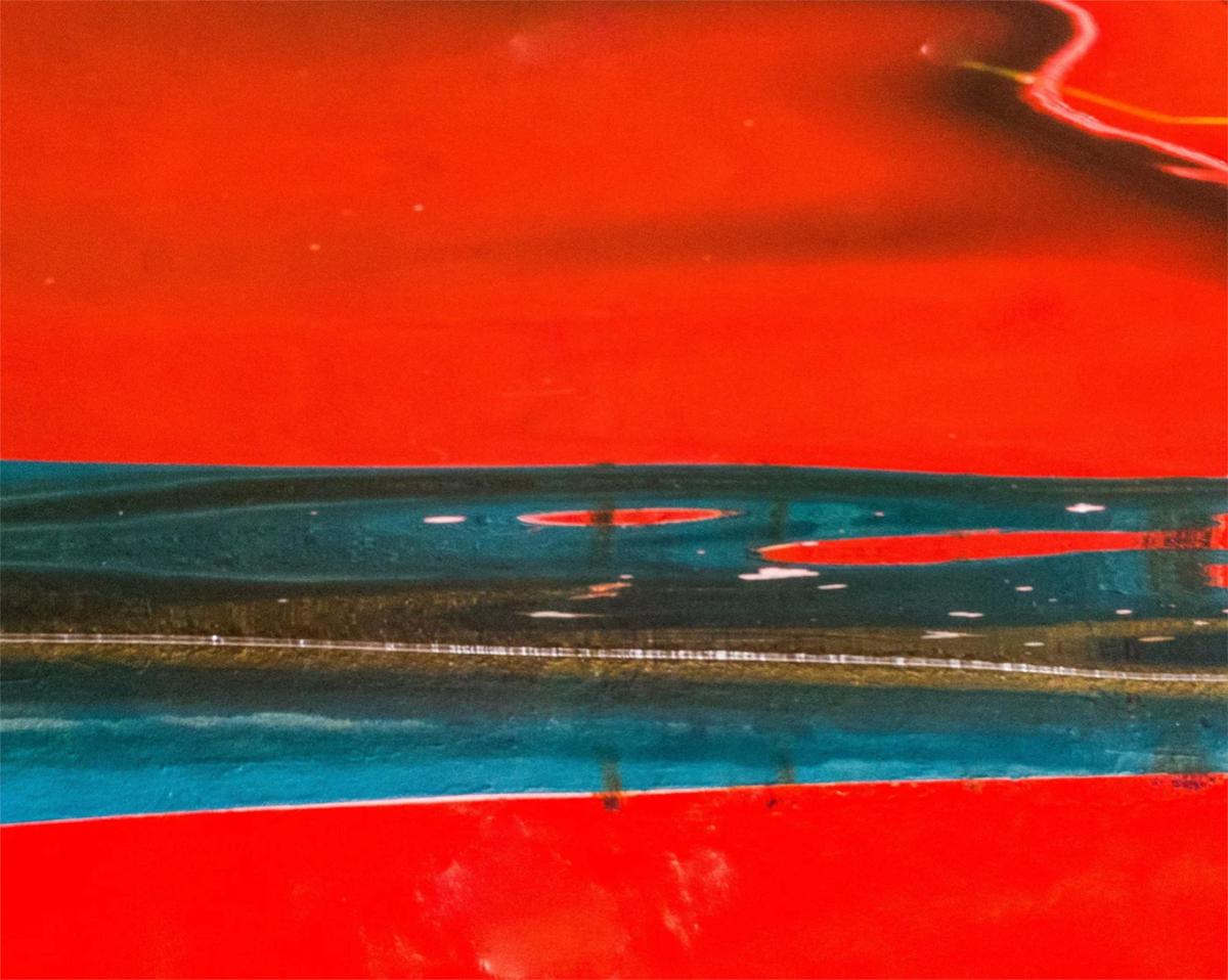The Cartography of Flow - Red by Ralph Kerle - in-context installation view