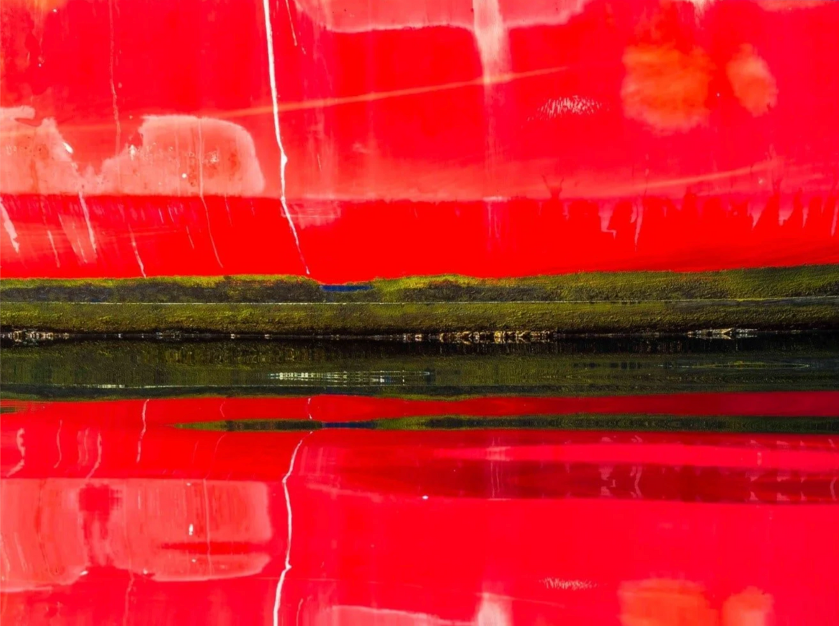 Unfinished Surface: Red artwork by Ralph Kerle