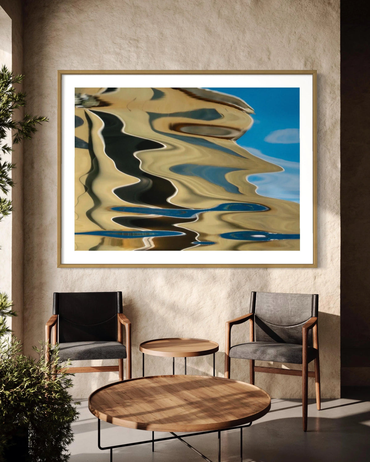 The Navigator's View by Ralph Kerle, displayed in situ in an interior setting.